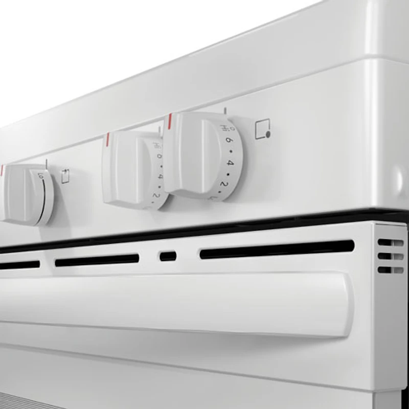 Cuisinière électrique autonome à 5 éléments de 5,3 pi³ et 30 po de Frigidaire (FCRE305CBW) - Blanc