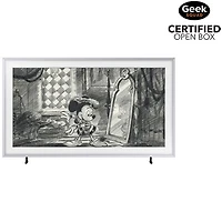 Boîte ouverte - Téléviseur intelligent Tizen HDR QLED UHD 4K de 75 po The Frame de Samsung (QN75LS03BSFXZC) - Édition Disney - 2023