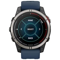 Montre intelligente nautique Bluetooth de 47 mm Quatix 7 Pro de Garmin - Bleu marine