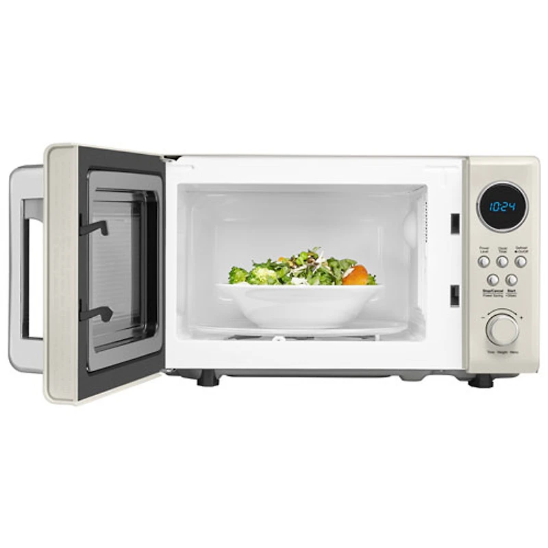 Insignia Retro 0.7 Cu. Ft. Retro Compact Microwave (NS-MW7RM5-C) - Cream - Only at Best Buy