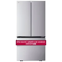 LG 33" 21 Cu. Ft. Counter-Depth French Door Refrigerator with Ice Dispenser (LF21C6200S) - Stainless Steel