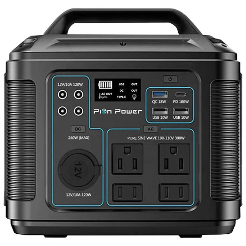 Station d'alimentation portative P302 de Pion Power - 300 W