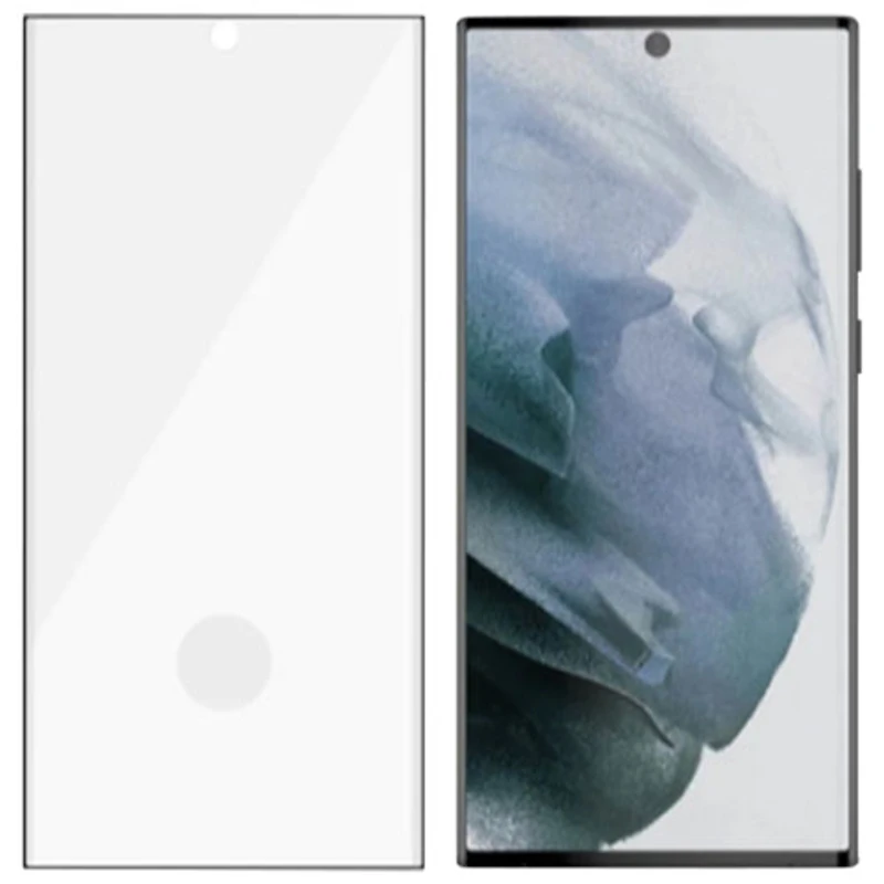 Protecteur d'écran en verre DualPrivacy de PanzerGlass pour Galaxy S24 Ultra - Transparent/Noir