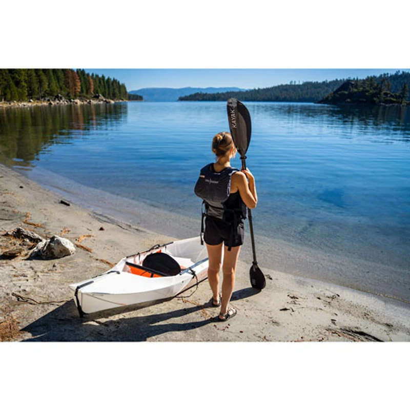 Kayak pliable de 9 pi avec pagaie Lake d'Oru Kayak - Blanc