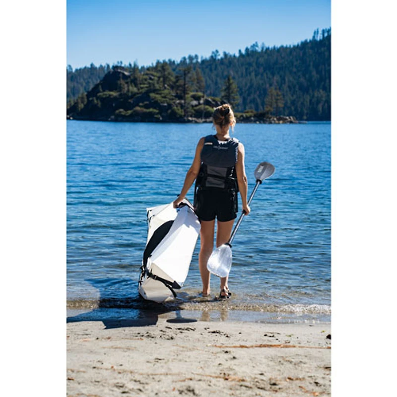 Kayak pliable de 9 pi avec pagaie Lake+ d'Oru Kayak - Blanc