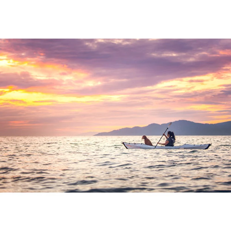 Kayak pliable de 12 pi avec pagaie Beach LT d'Oru Kayak - Blanc