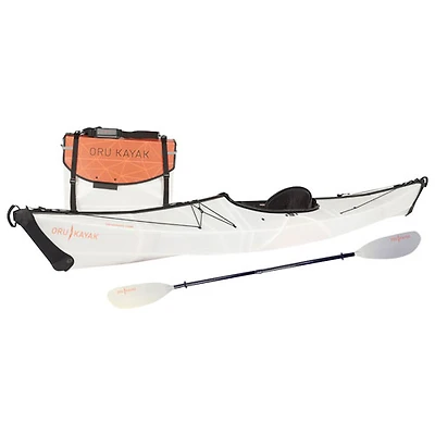 Oru Kayak Bay ST 12 ft. Foldable Kayak with Paddle - White