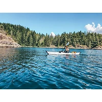 Oru Kayak Bay ST 12 ft. Foldable Kayak with Paddle - White
