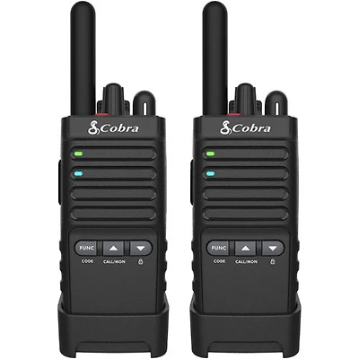 Cobra FRS 2-Way Walkie Talkies (PX650BIL) - 2-Pack