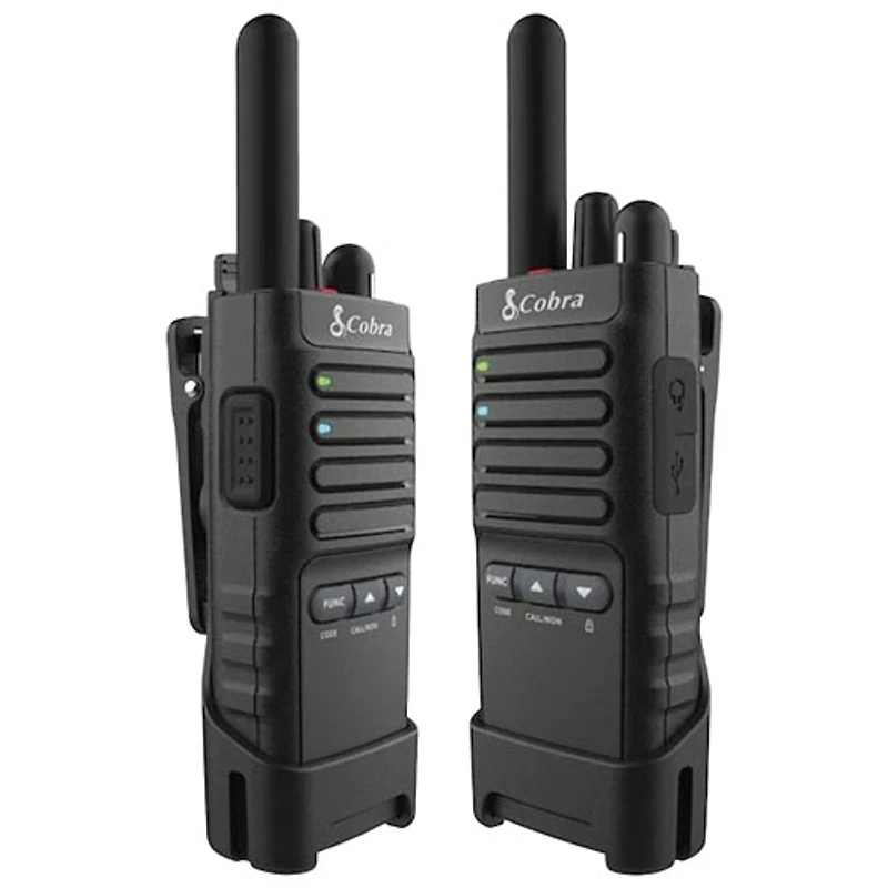Cobra FRS 2-Way Walkie Talkies (PX650BIL) - 2-Pack