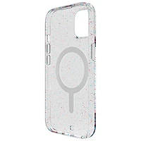 BodyGuardz Carve Fitted Hard Shell Case with MagSafe for iPhone 15 - Silver Sparkle