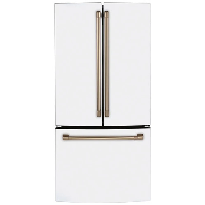 Boîte ouverte - Réfrigérateur à deux portes 18,6 pi³ 33 po Café (CWE19SP4NW2) - Blanc mat - Endommagé