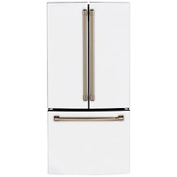 Boîte ouverte - Réfrigérateur à deux portes 18,6 pi³ 33 po Café (CWE19SP4NW2) - Blanc mat - Endommagé