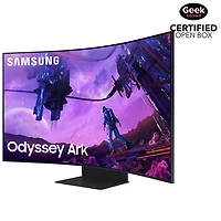 Open Box - Samsung Odyssey Arc 55" 4K Ultra HD 165Hz 1ms GTG LCD Gaming Monitor (LS55CG970NNXGO) - Black