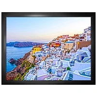 Toile encadrée de maisons à Oia, Santorin en Grèce de Frameworth (34 x 26 po)