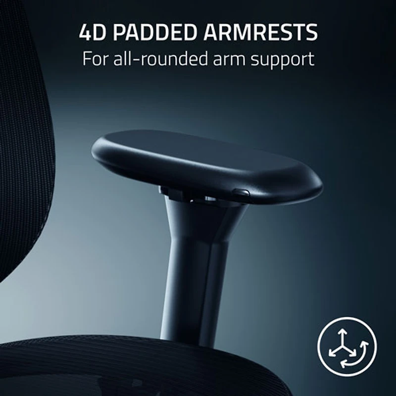 Razer Fujin Pro Ergonomic Mesh Gaming Chair - Black