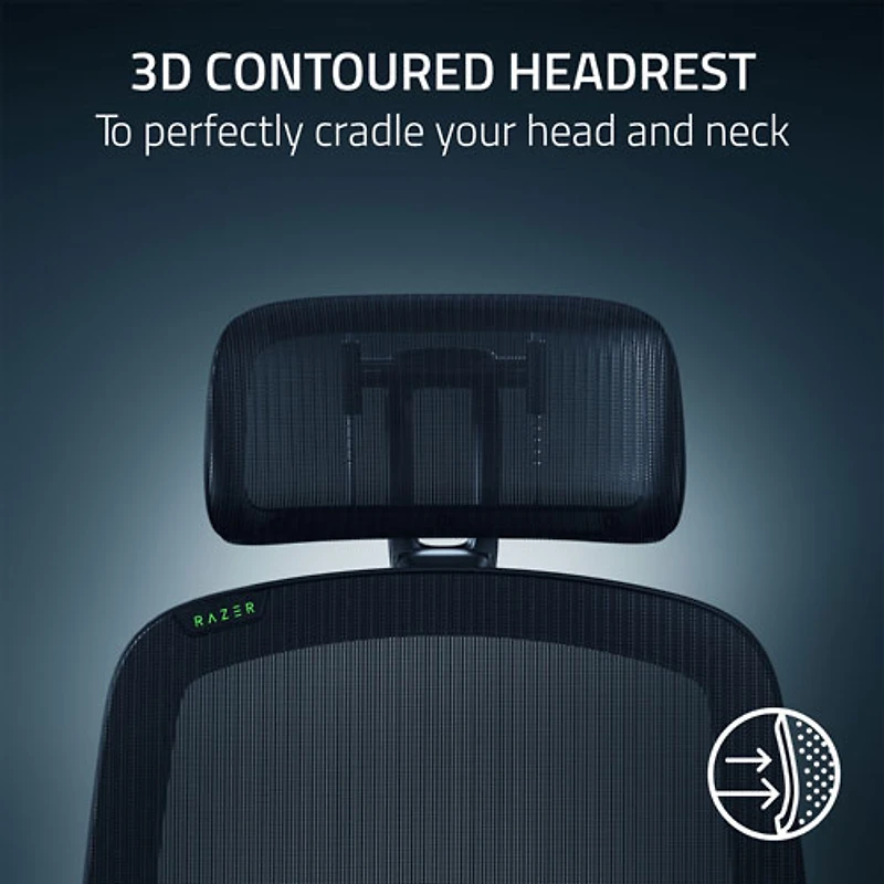 Razer Fujin Pro Ergonomic Mesh Gaming Chair - Black
