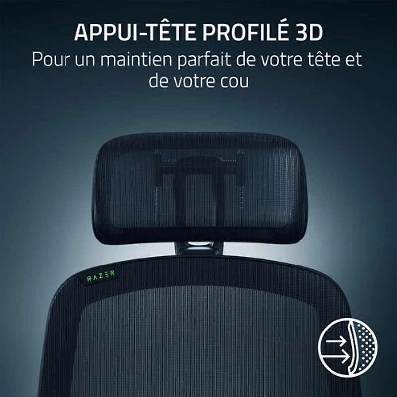 Razer Fujin Pro Ergonomic Mesh Gaming Chair - Black