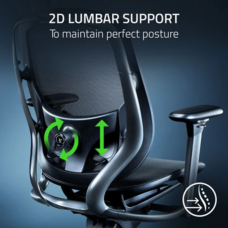 Razer Fujin Pro Ergonomic Mesh Gaming Chair - Black