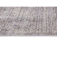 Carpette de 8 x 11 pi Elsa - Gris/Ivoire/Brun
