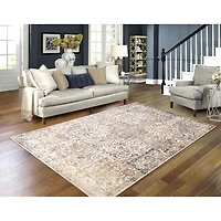 Carpette de 5 x 8 pi Amiya - Ivoire/Beige
