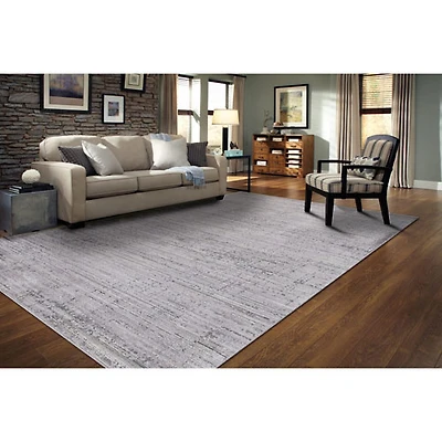 Carpette de 7 x 9 pi Elina - Gris/Noir