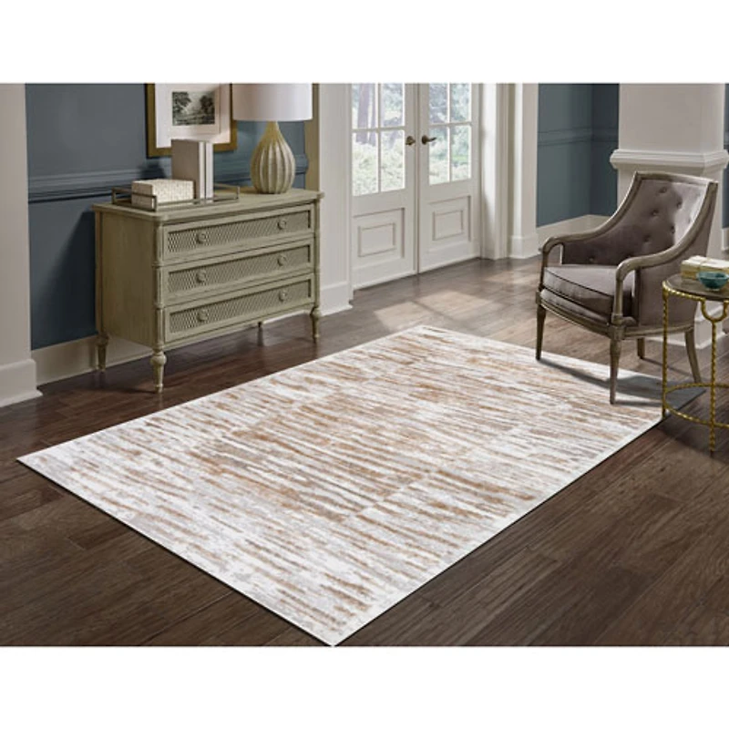 Carpette de 7 x 9 pi Jade - Gris/Crème/Beige