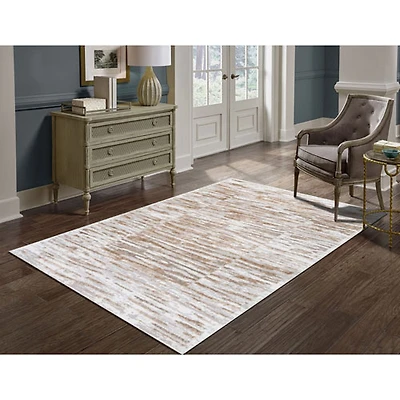 Carpette de 8 x 11 pi Jade - Gris/Crème/Beige