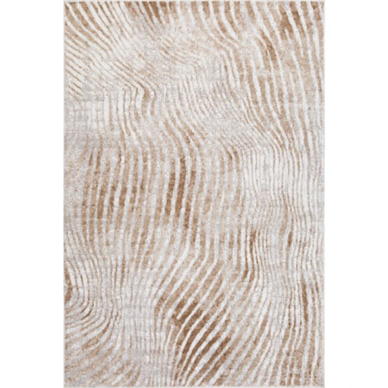 Carpette de 5 x 8 pi Dewy Riverbank - Gris/Crème/Beige