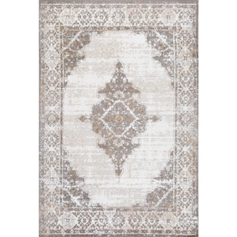 Carpette de 8 x 11 pi Metropolitan - Gris/Crème