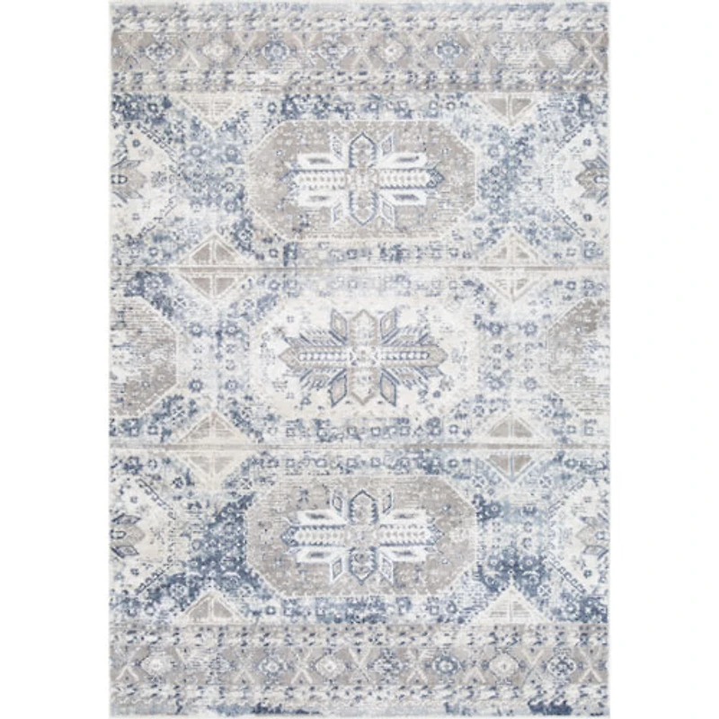 Carpette de 8 x 11 pi Azure Mist - Gris/Bleu