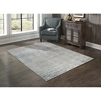 Carpette de 7 x 9 pi Oak - Blanc/Beige