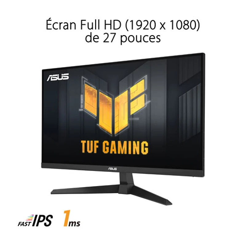 ASUS TUF 27" FHD 180Hz 1ms GTG IPS LED G-Sync FreeSync Gaming Monitor (VG279Q3A)