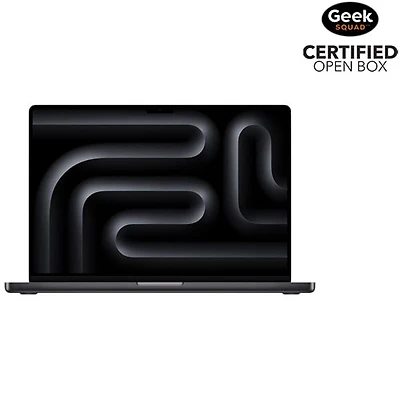 Boîte ouverte - MacBook Pro de 16,2 po d'Apple (automne 2023) - Noir infini (M3 Pro d'Apple/SSD 512 Go/RAM 18 Go) - Anglais