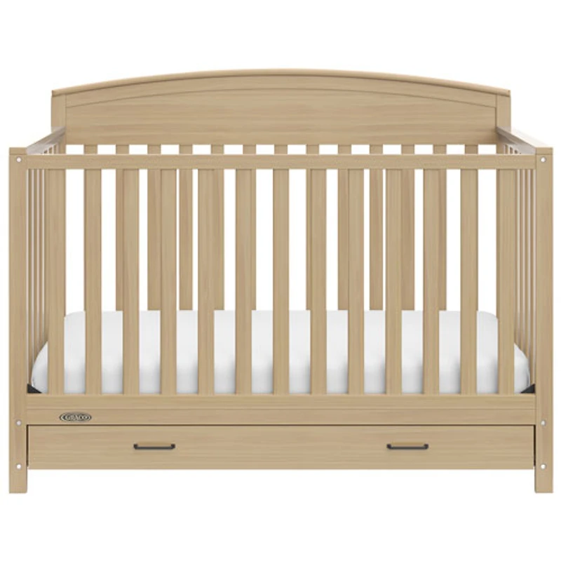 Lit de bébé transformable 5-en-1 Benton de Graco avec tiroir - Bois flotté