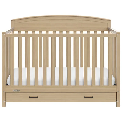 Lit de bébé transformable 5-en-1 Benton de Graco avec tiroir - Bois flotté