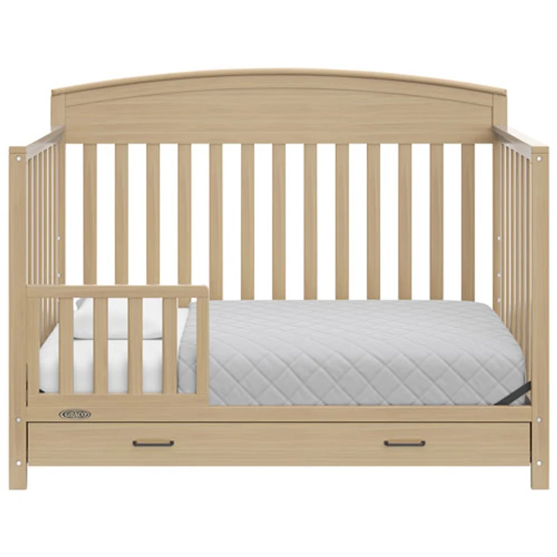 Lit de bébé transformable 5-en-1 Benton de Graco avec tiroir - Bois flotté
