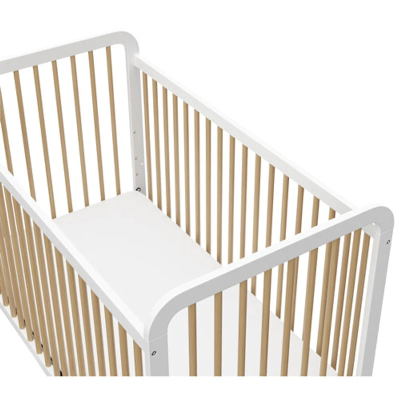 Lit de bébé transformable 3-en-1 Pasadena de Storkcraft - Blanc/Bois flotté