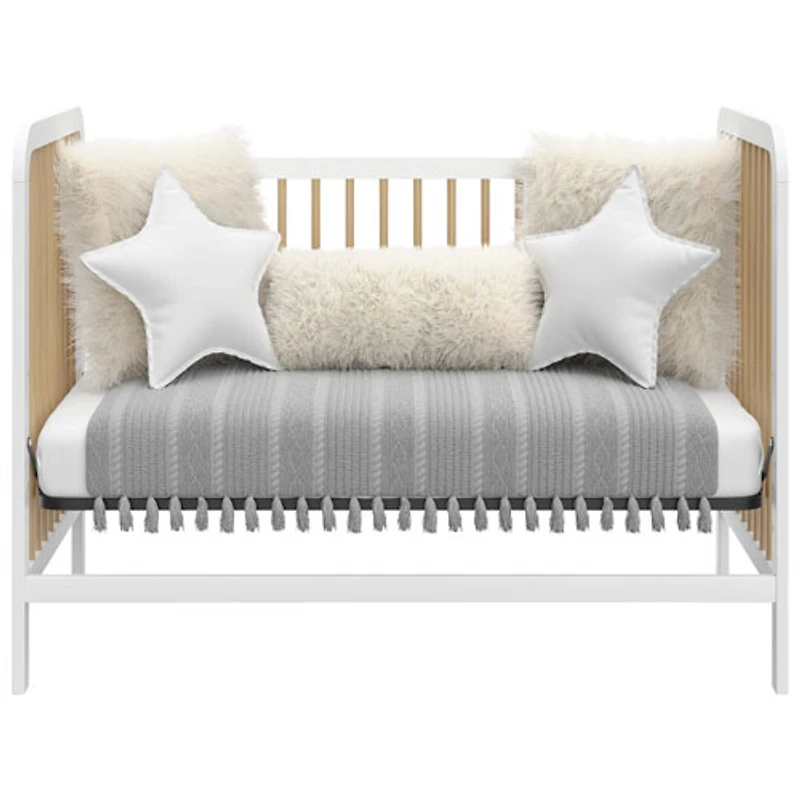 Lit de bébé transformable 3-en-1 Pasadena de Storkcraft - Blanc/Bois flotté