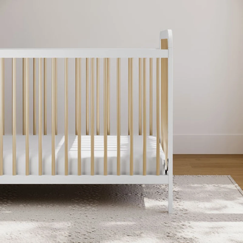 Lit de bébé transformable 3-en-1 Pasadena de Storkcraft - Blanc/Bois flotté