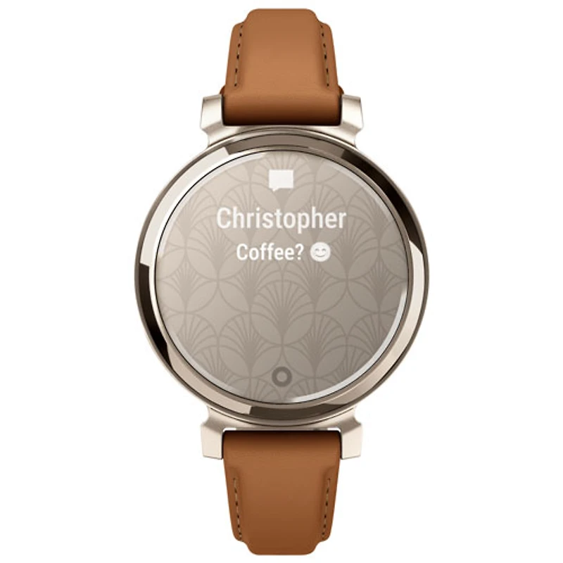 Garmin Lily 2 Classic 30.4mm Bluetooth Smartwatch - Tan