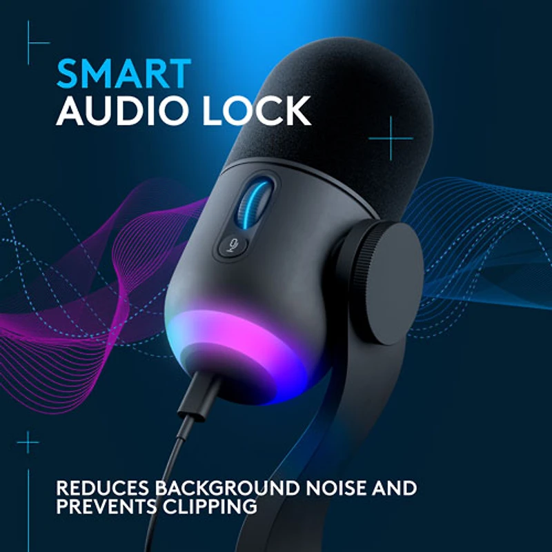 Logitech G Yeticaster GX Dynamic Supercardioid Gaming LIGHTSYNC RGB Gaming Microphone & Boom Arm Bundle - Only at Best Buy