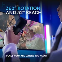 Logitech G Yeticaster GX Dynamic Supercardioid Gaming LIGHTSYNC RGB Gaming Microphone & Boom Arm Bundle - Only at Best Buy