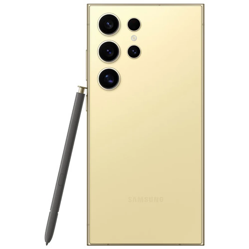 Galaxy S24 Ultra de 256 Go de Samsung avec Freedom Mobile - Jaune titane - Paiement Balance mensuel