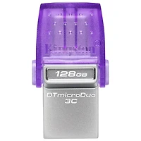 Clé USB 3.2 DataTraveler microDuo 3C de 128 Go de Kingston