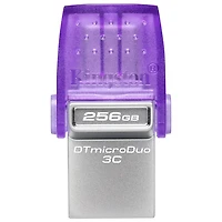 Clé USB 3.2 DataTraveler microDuo 3C 1 de 256 Go de Kingston
