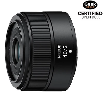 Boîte ouverte - Objectif STM 40 mm f/2 NIKKOR Z de Nikon