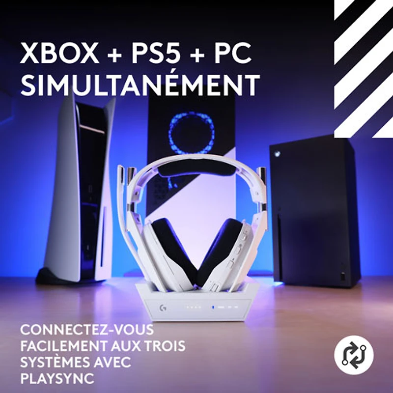 Casque de jeu sans fil Astro A50 X de Logitech G pour Xbox/PS5/PC - Blanc - Exclusivité Best Buy