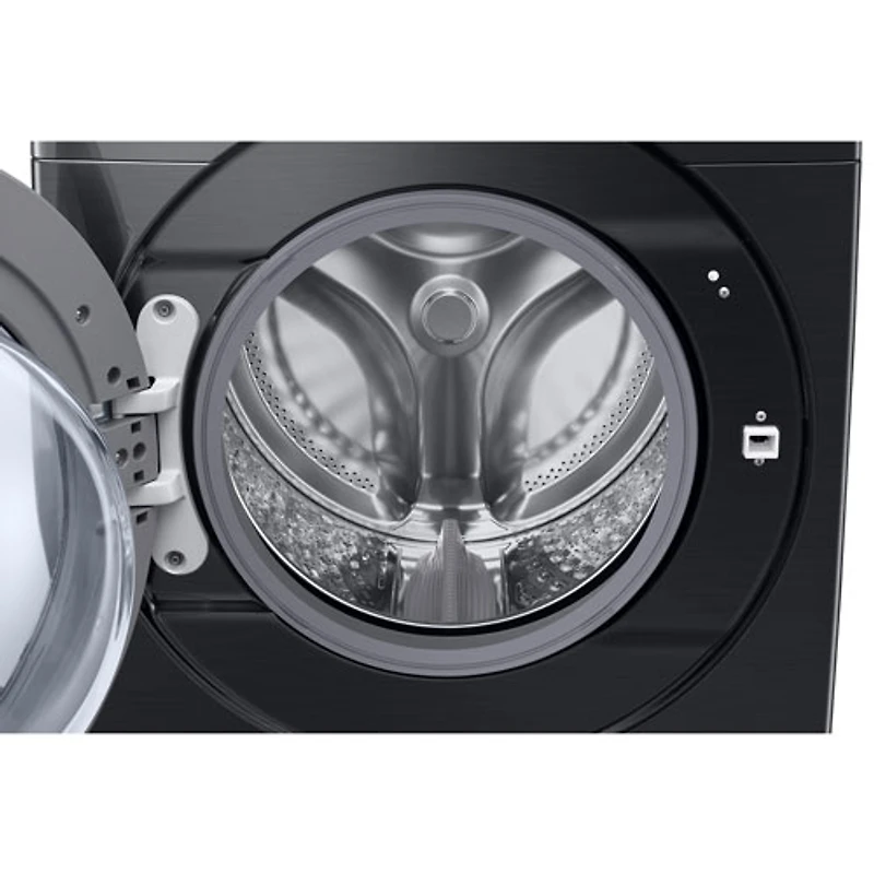 Samsung 5.8 Cu. Ft. High Efficiency Front Load Steam Washer (WF50BG8300AVUS) - Black Stainless Steel