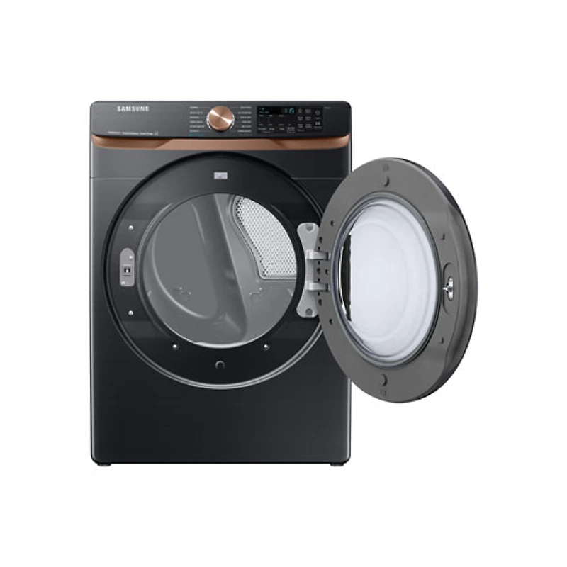 Sécheuse électrique à vapeur de 7,5 pi³ de Samsung (DVE50BG8300VAC) - Acier inoxydable noir